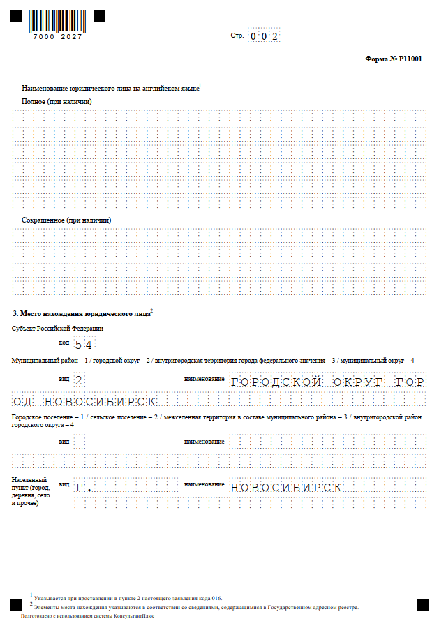 Р11001 образец заполнения для кфх